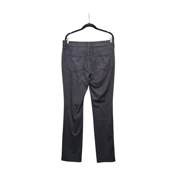 Gloria Vanderbilt Women's Black Straight Leg Pants Size 12 Soft Velvety Finish C - Picture 3 of 10